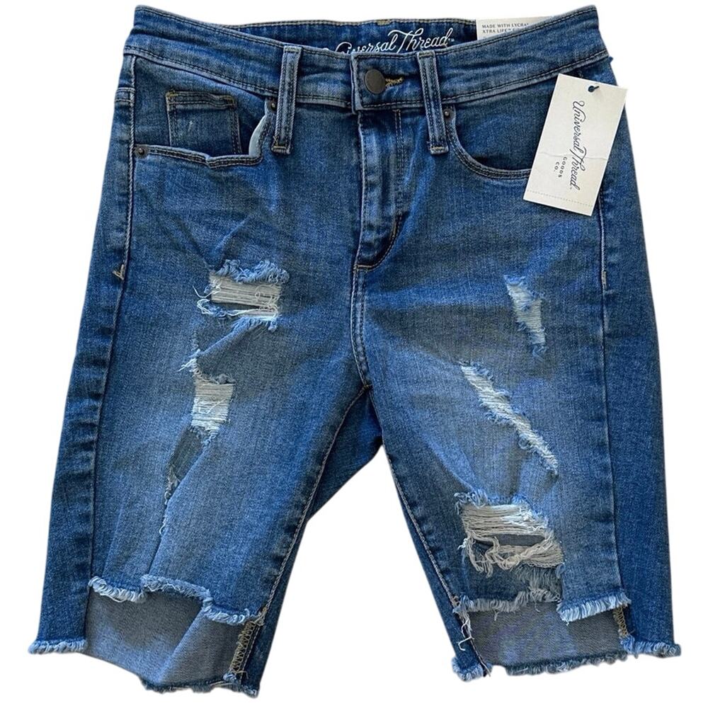 High-Rise Bermuda Shorts Sz 0